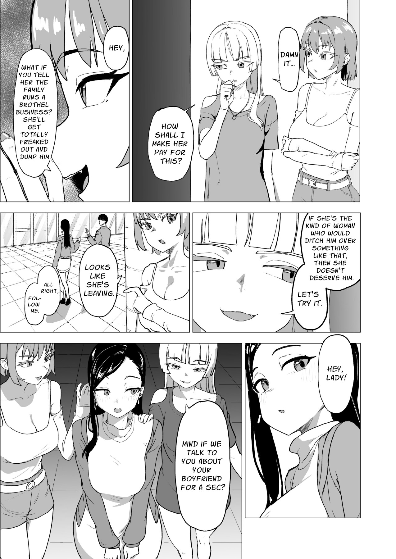 Hentai Manga Comic-Let's Make Our Brother's Girlfriend Do Some Masochistic Play-Read-3